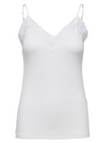 Selected Femme - Single rib, lace top