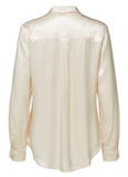 Selected Femme - Satin shirt, sandshell